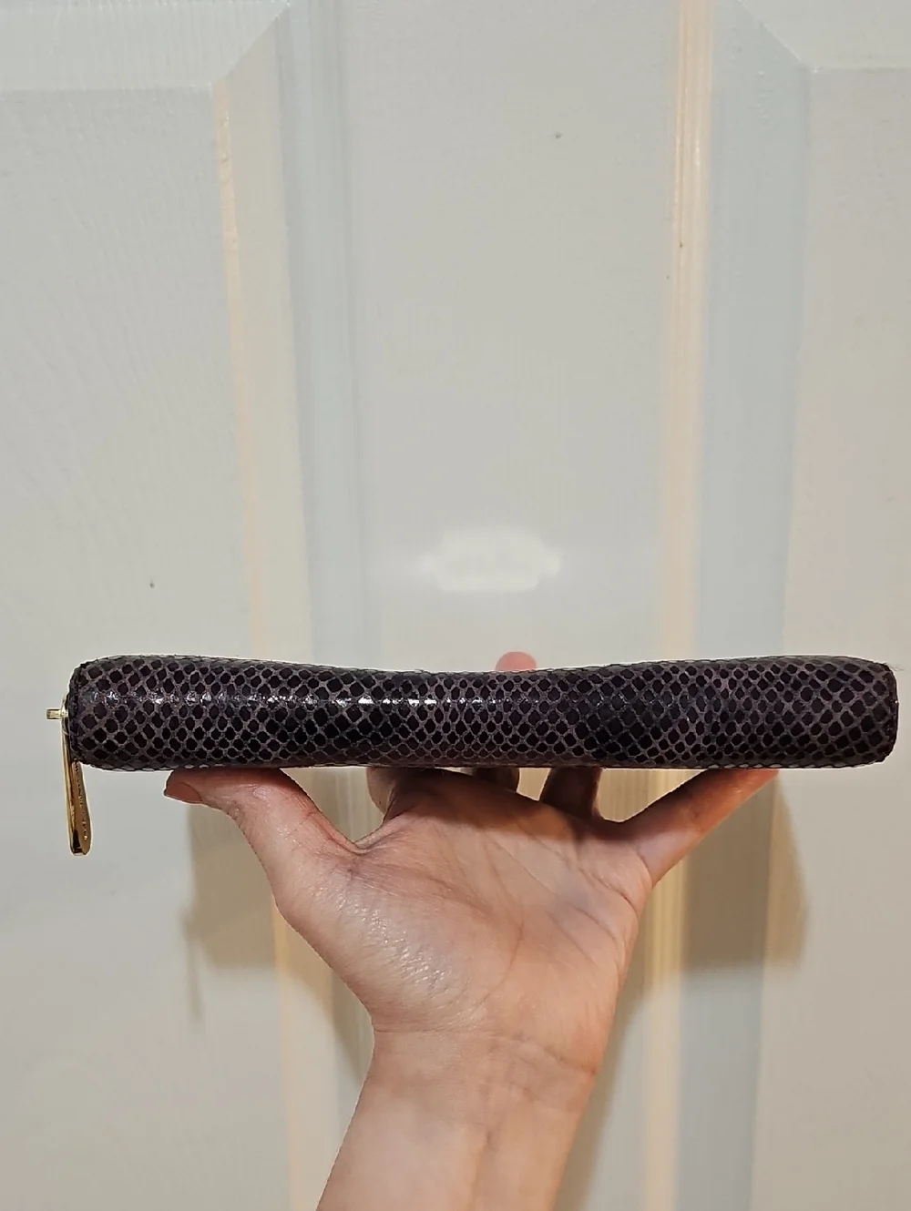 Michael Kors Purple Snakeskin Print Wallet